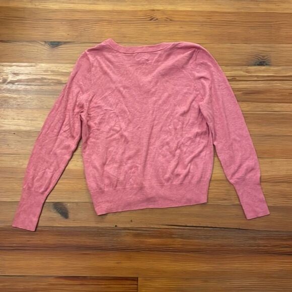 A New Day Pink Pullover V-Neck Knit Sweater Womens Size Large - Picture 7 of 10